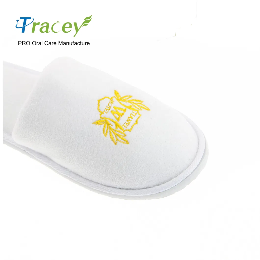 Wholesale Custom Cheap White Waffle Disposable EVA SPA Hotel Slippers