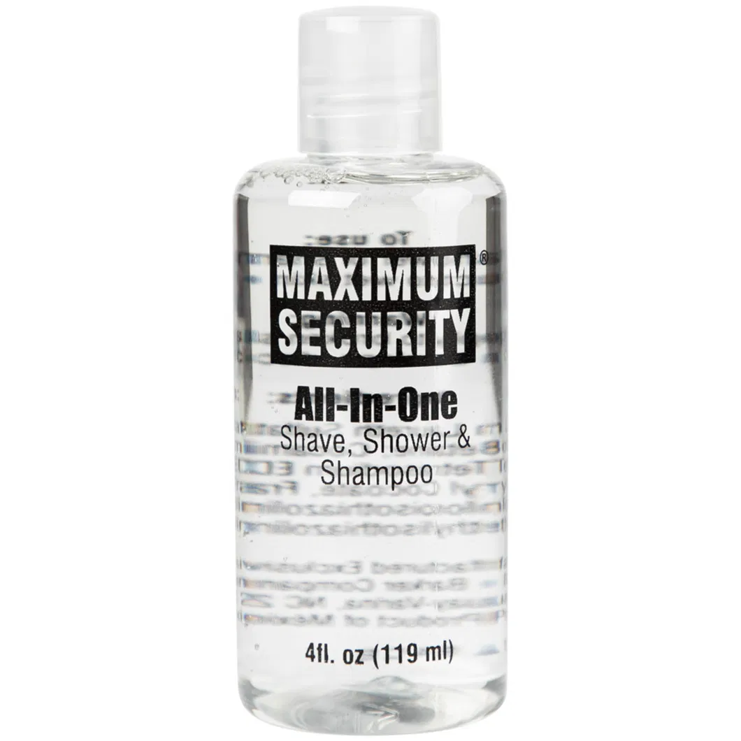European Detention 2oz/4oz Shampoo & Boday Wash & Shave Gel 3 in 1 for Toliet Prison Jails Use