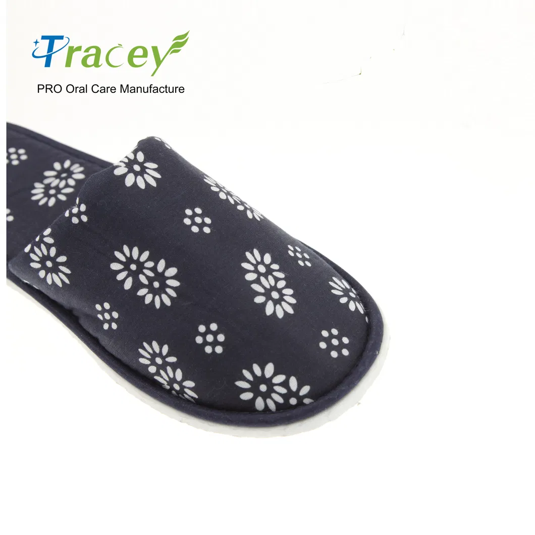 Wholesale Custom Logo Personalized Guest Room Hotel Bathroom Disposable Slippers