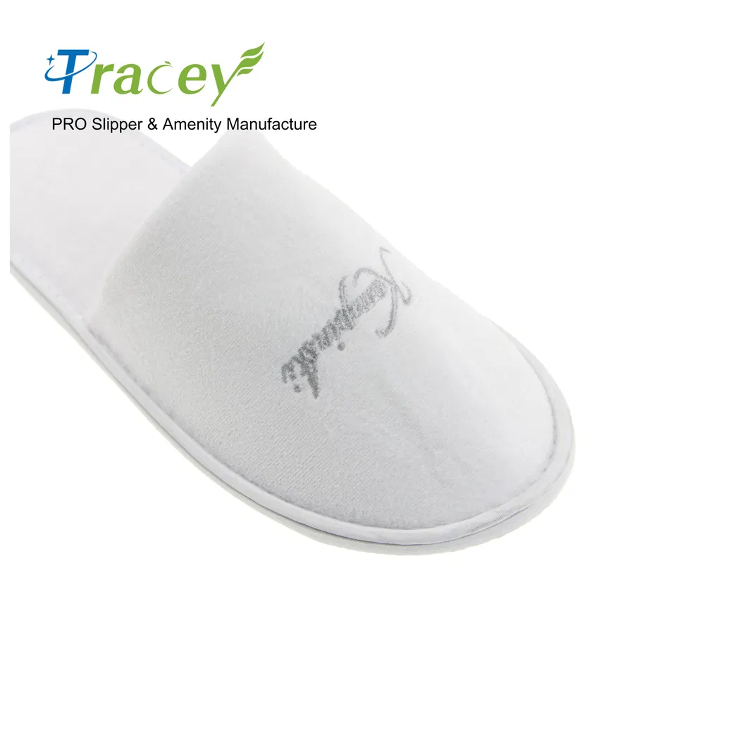 Customizable Logo Logo Men Suede Hotel One-Time Customer Service Star Hotel Plush Sheraton Luxury Hotel Slipper