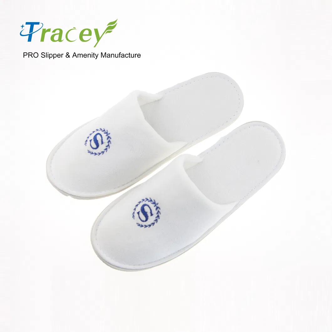 Customizable Logo Logo Men Suede Hotel One-Time Customer Service Star Hotel Plush Sheraton Luxury Hotel Slipper