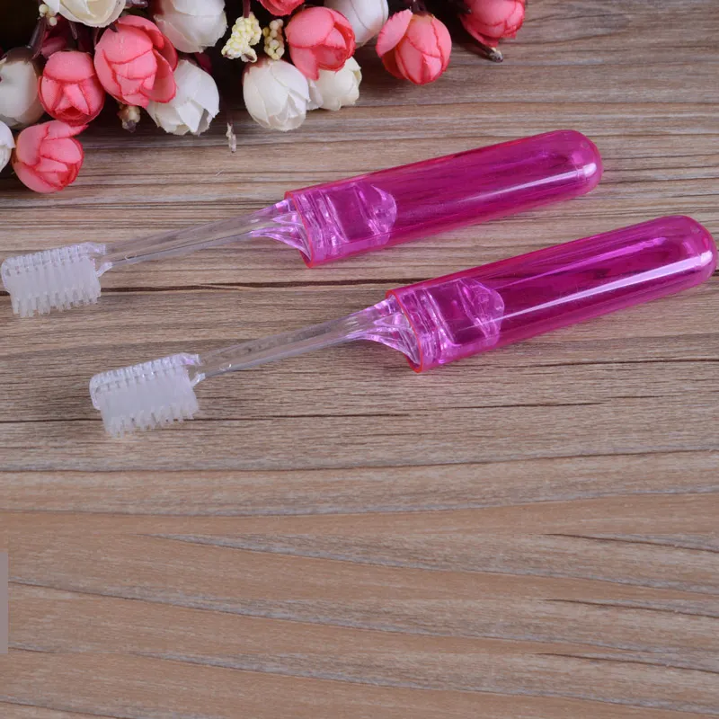 Travel Foldable Toothbrush /Portable Toothbrush Kit with 3gr Toothpaste Pack Hotel/Airlines Fly Welcome Hospitality Dental Kit