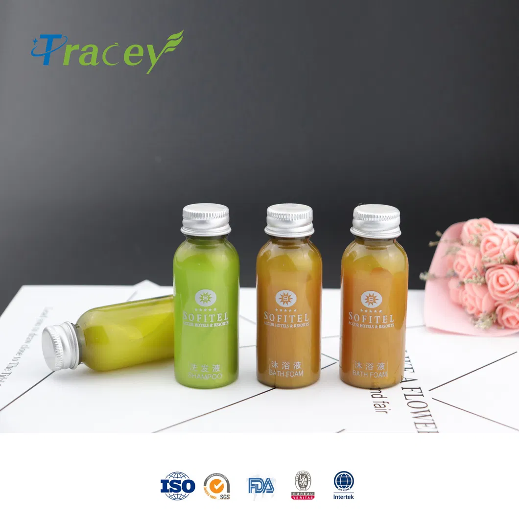 Aluminium Cap Sofitel 5 Star Hotel Shampoo Bottled Filled, High Quality Hotel Shower Gel /Conditioner/Lotion Hotel Amenitiy