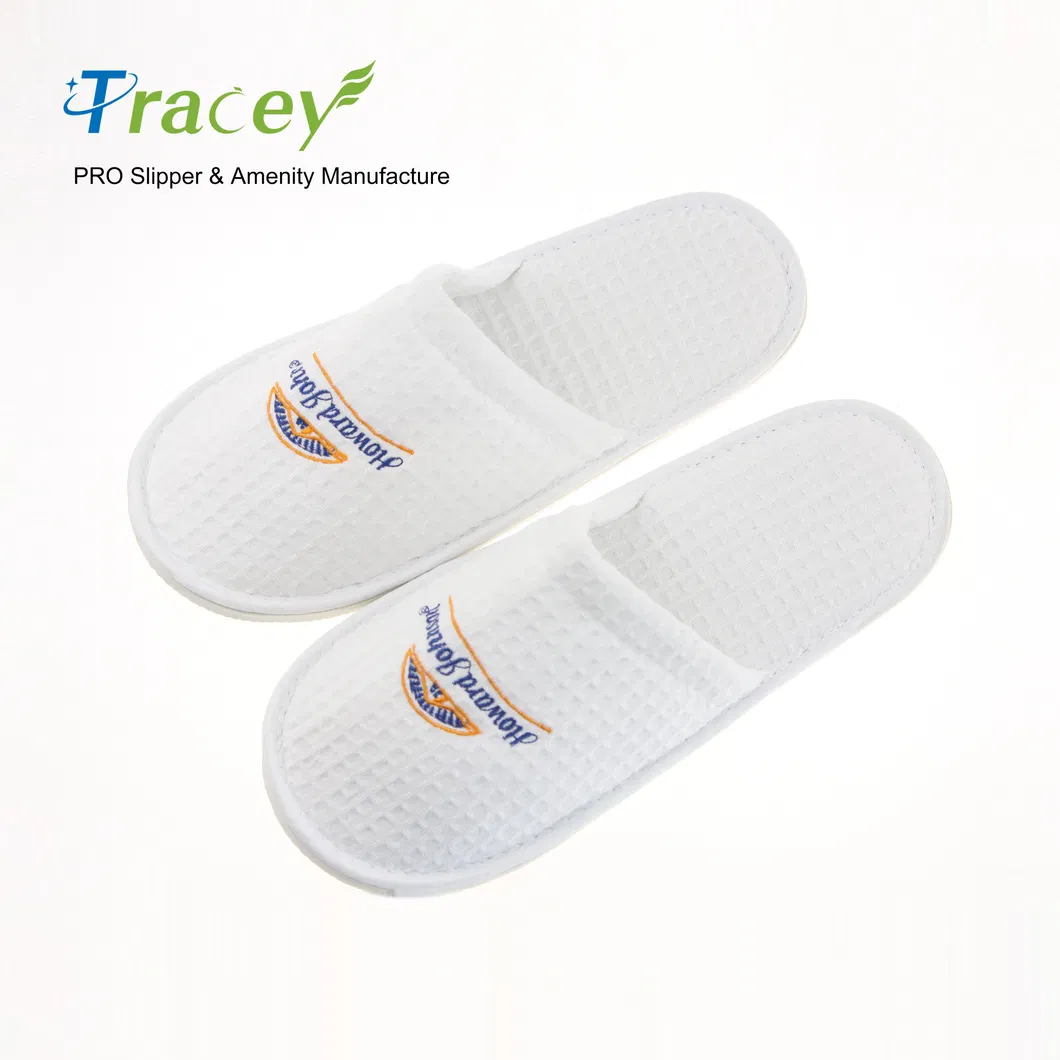 Wholesale High Quality Cheap Custom Logo Hotel Slipper Disposable Indoor Bathroom SPA Slipper Hotel Slipper