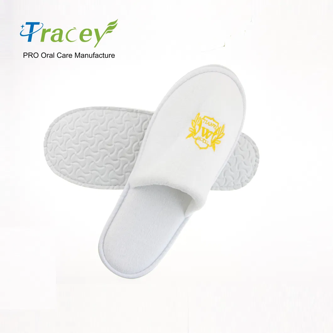 Wholesale Custom Cheap White Waffle Disposable EVA SPA Hotel Slippers