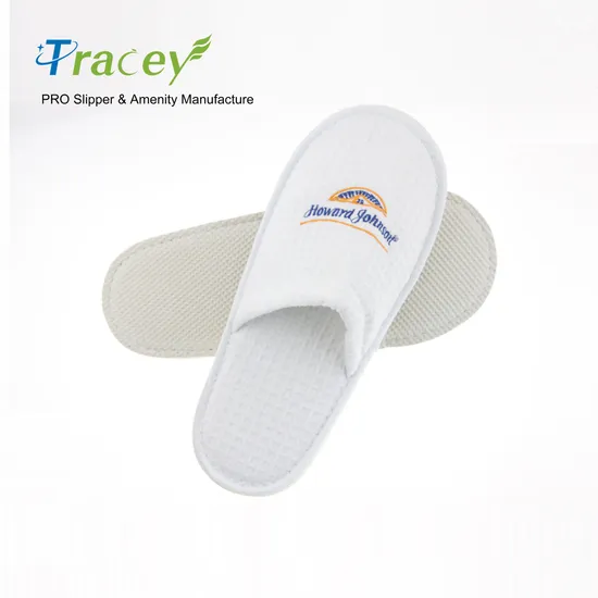 Wholesale High Quality Cheap Custom Logo Hotel Slipper Disposable Indoor Bathroom SPA Slipper Hotel Slipper