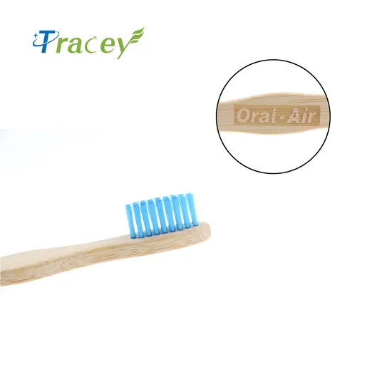 Eco Friendly Natural Kids Bamboo Toothbrush Round Personalized Logo Biodegradable
