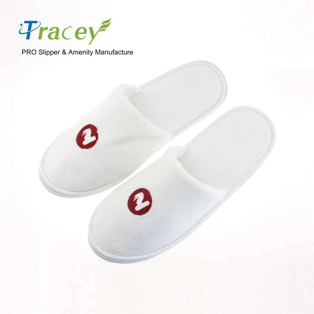 Hotel Bathroom SPA Non-Slip Disposable Pedicure Portable SPA Slippers Unisex Plush Hotel Bed and Breakfast Slippers