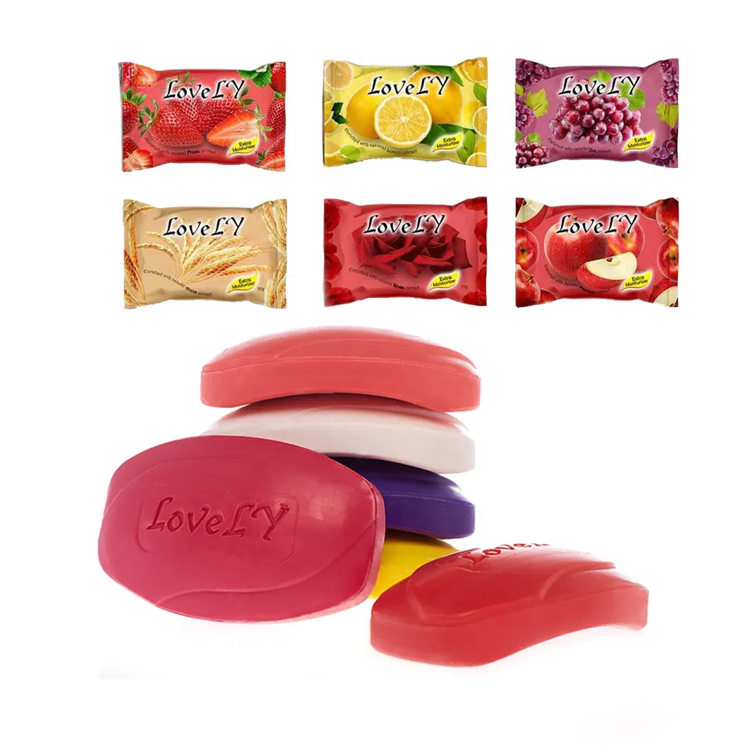 70gr/75gr Fruit Beauty Soap Cheap Best Selling Rich Foam Vegetable Oil Bath Toilet Soap