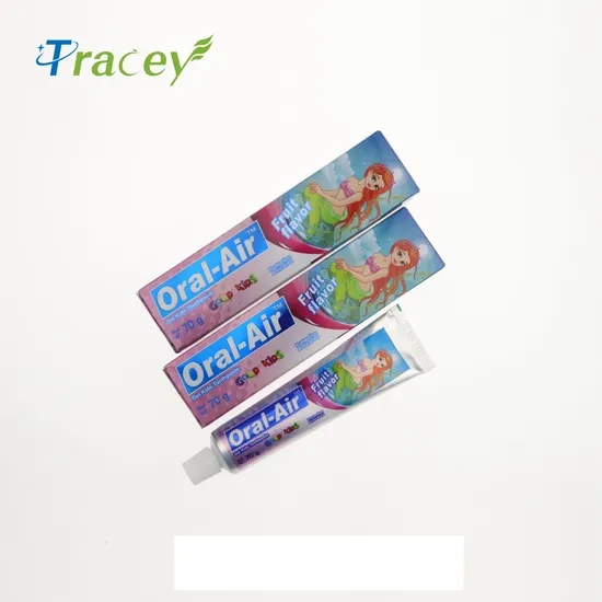 Oral-Air 70gr Kids Child Baby Gel Toothpaste Dentifrice Strawberry Bubble Gum Fruit Flavour Toothpaste Manufacture