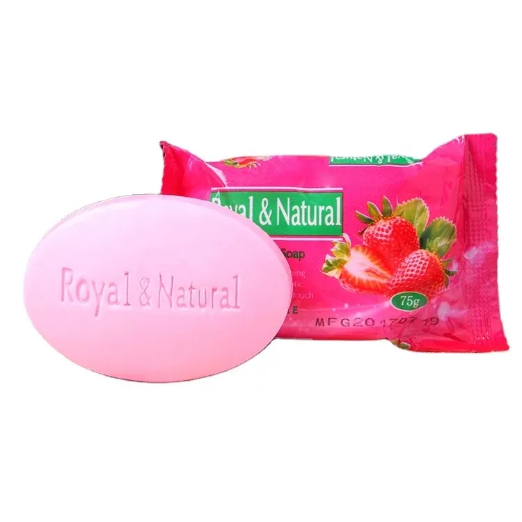 Wholesale Fruit Handmade Whitening Clean Soap Private Label Natural Organic Cleanser Soap Strawberry