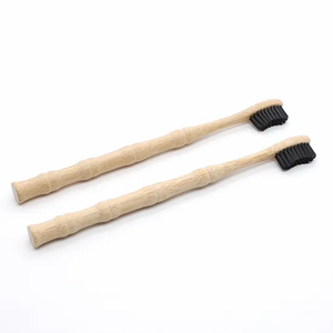 Bamboo Joint Shap Toothbrush /Eco-Friendly Bamboo Neck Toothbrush with Charcoal Bristle