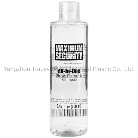 Shave & Shampoo& Shower Bath Gel, 2oz/4oz/8.45oz Bottles Clear Shampoo for Detention Jails Prison.