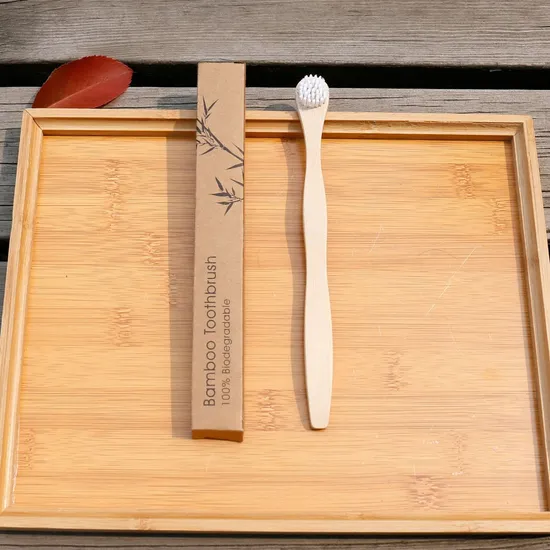 Eco Biodegradable Bamboo Tongue Cleaner Toothbrush Professional Natural Bamboo Wooden Toothbrush Factory