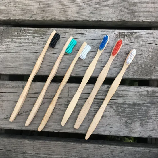 2022 New 100% Biodegradable Eco-Friendly Natural Bamboo Toothbrush for Kids and Adults
