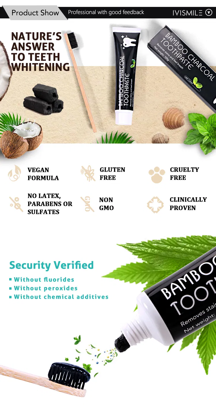 Breath Teeth Whitening Toothpaste Dental Care Bamboo Charcoal Toothpaste Activated Charcoal Teeth Whitening Toothpaste