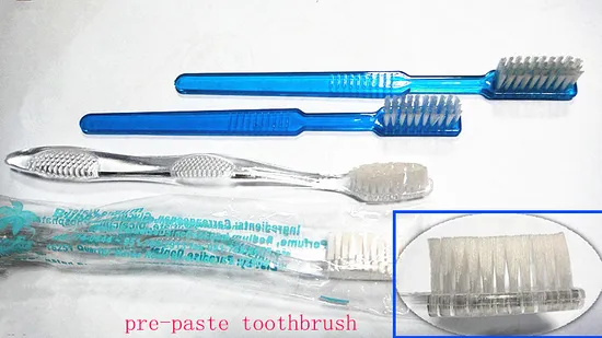 Disposable Pre-Pasted Toothbrush with Toothpaste Inside Bristle Mint Bubble Gum Flavour for Dentist Clinic Dental Use