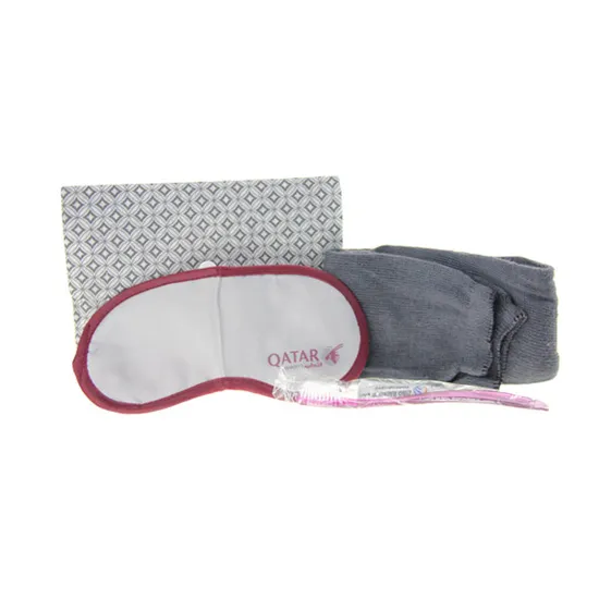 Personal Care Customized Complete Set Fly Airline Amenity Kit with Plane Travel Set Dental Kit