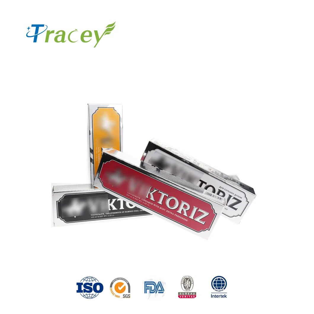 Customized High Quality 100g-150g Bamboo Charcoal Black Toothpaste Stains Breath Toothpaste