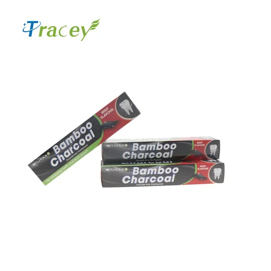 OEM Fluoride Free Mint Flavor Teeth Whitening Organic Activated Bamboo Charcoal Toothpaste