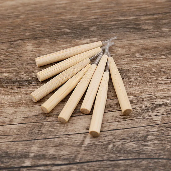 Bamboo Tounge Cleaner with Soft Bristle Round Head Bamboo Toothbrush Factory