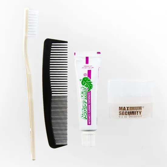 All in One Shave Shower Shampoo Toothbrush Paste Hair Comb Toliet Personal Care Kit Hotel Amenities