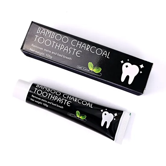 6oz Whitening Toothpaste with Actived Charcoal Mint Dentifrice Bamboo Black Toothpaste Manufacture