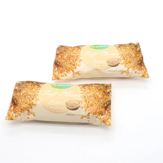 125gr Almond Beauty Soap / Fruit Bath Body Soap Bar Customized Jabon for South American Savon Bar Factory