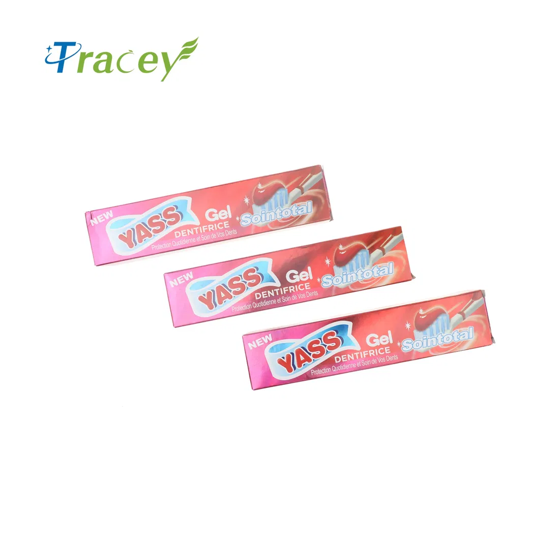 Hot Sell 150gr Red Gel Yass Toothpaste Dentifrice for Africa Market Total Care Toothpaste Manufacture