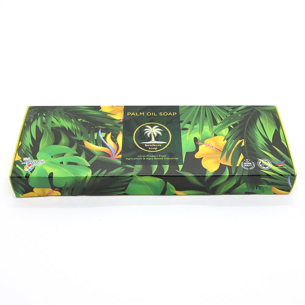 Malaysia Natural Palm Oil Soap / Perfume Soap Flowers Falvour Box Gift Pack 3PCS Soap Bars