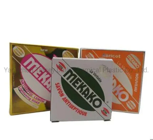 Mekako Soap 100gr/200gr Round Black Soap Bar Savon Box Soap Antibacterial Antiseptic Soap Bar