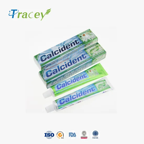 Special Herbal Double Color Mint Fluoride Toothpaste Angola /Atc Toothpaste Factory