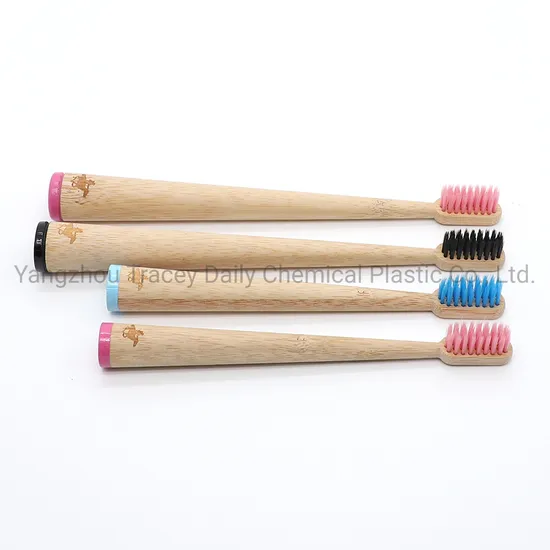 Biodegradable Eco-Friendly Bambu Tooth Brush Self Standing Custom Toothbrush Charcoal Bamboo Toothbrush