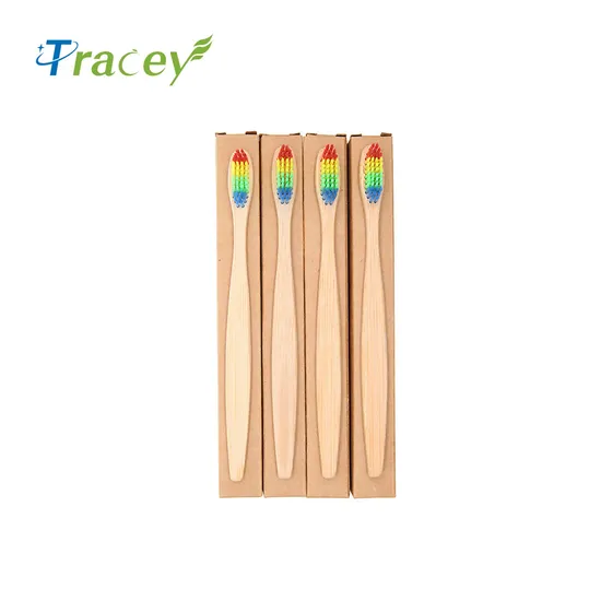 Eco-Friendly Bamboo Toothbrush Biodegradable Bristles Organic Natural Charcoal Infused Bamboo