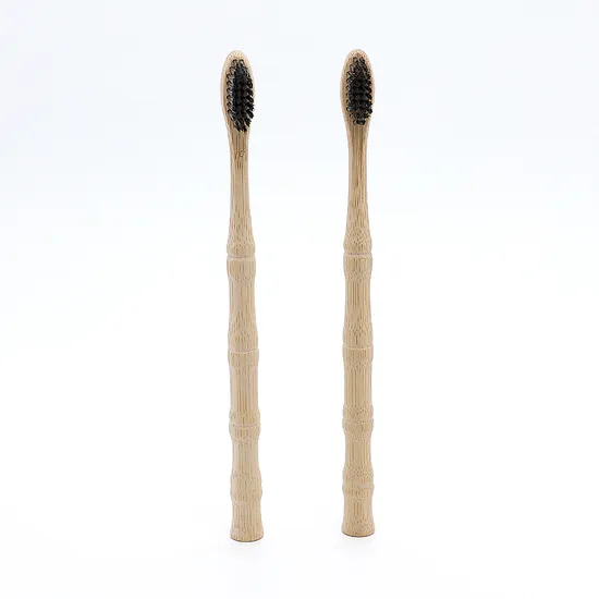 Bamboo Joint Shap Toothbrush /Eco-Friendly Bamboo Neck Toothbrush with Charcoal Bristle