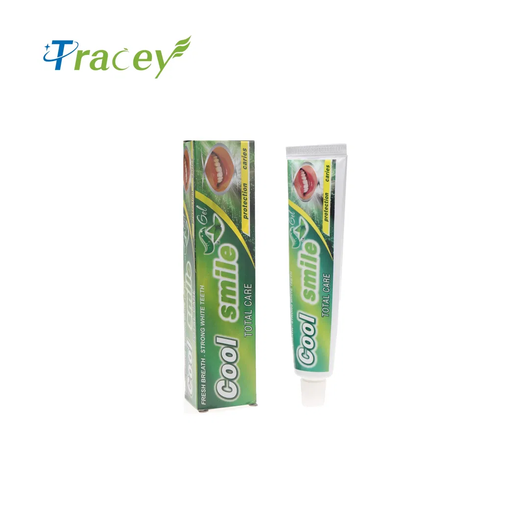 Green Gel Cool Mint Toothpaste for Africa Market High Quality Toothpaste Manufacture