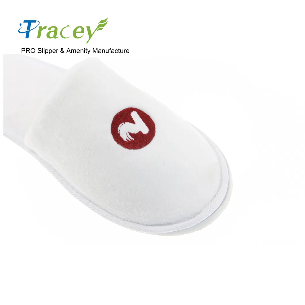 Hotel Bathroom SPA Non-Slip Disposable Pedicure Portable SPA Slippers Unisex Plush Hotel Bed and Breakfast Slippers