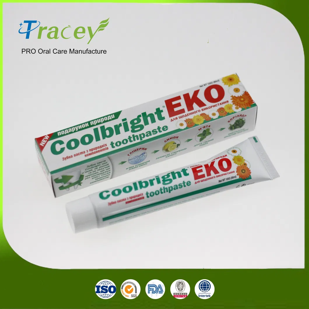 Aquaclean 100gr Toothpaste Freshmint Gel OEM Toothpaste Factory with FDA GMPC