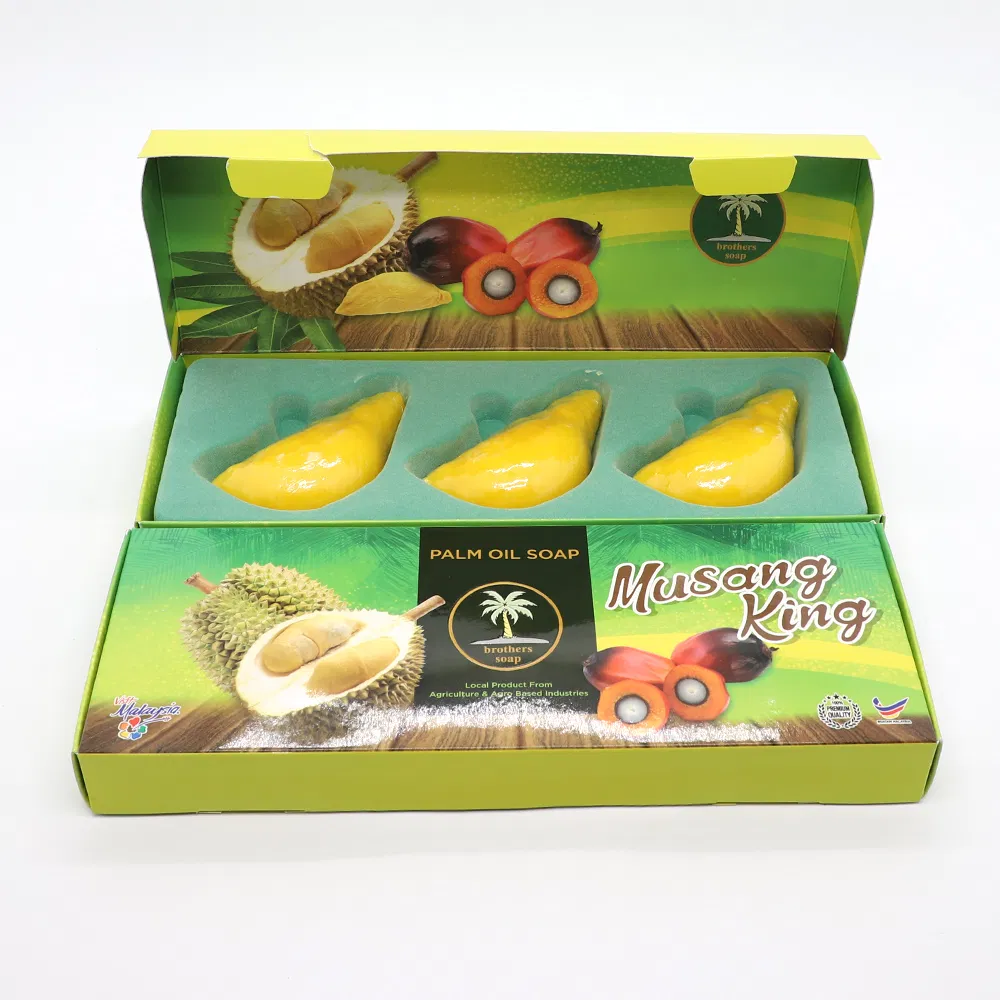 Malaysia Paim Oil Soap Bar, Natural Perfume Soap, 100gr*3PCS Local Gift Pack Soap Round Shape Soap Factory