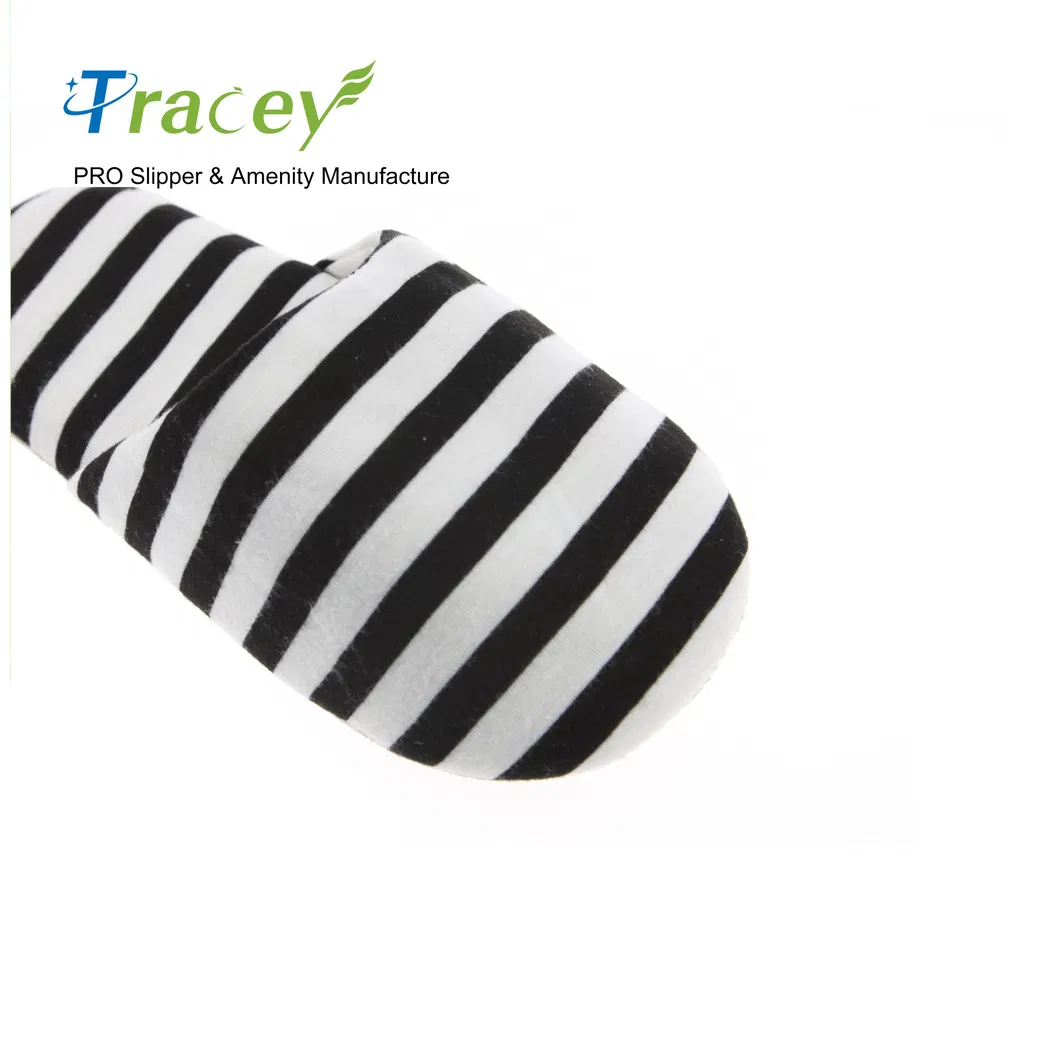 OEM Custom Logo Personalized Wholesale Luxury Cheap White Washable Hotel Room SPA Guest Disposable Cotton Terry Slippers