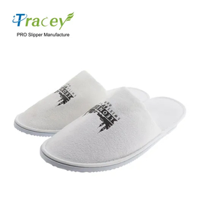 Custom Wholesale Luxury Bedroom Waffle Adult Travel Sizes Cotton Guest Disposable White Hotel Slippers with Logo