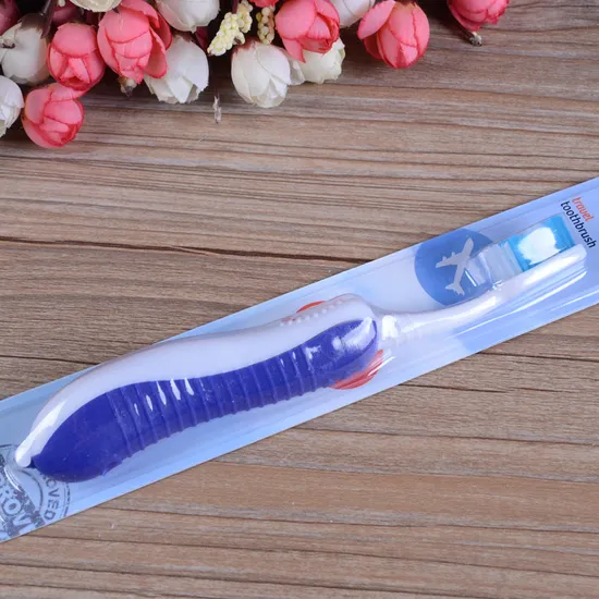 Hippocampi Shape Toothbrush Fold Toothbrush Colorful Disposable Travel Hotel Toothbrush Dental Kit