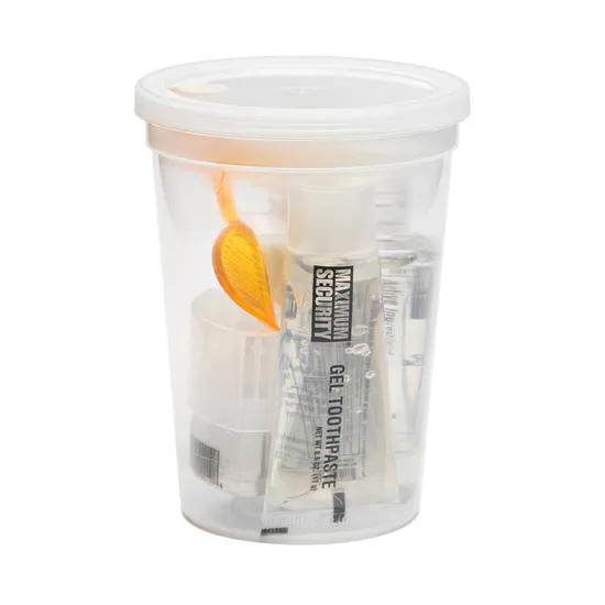 Personal Care Kit Soap Toothpaste 30-Tuft Ivory Color Toothbrush Hair Comb Amenities