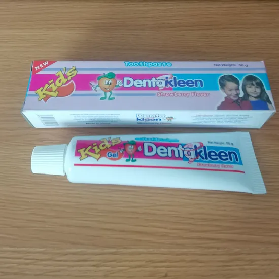 Factory Price 50gr Dentakleen Kids Junior /Children/Baby Toothpaste Strawberry Fluoride Toothpaste Customized OEM Dentifrice