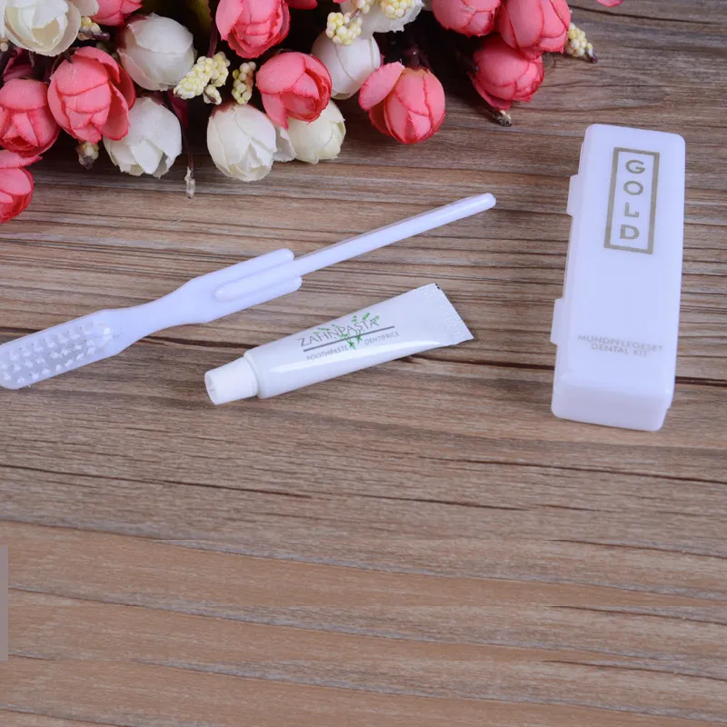 Hotel Cases Box Toothbrush Foldable Toothbrush with 5gr Mini Toothpaste Dental Sets