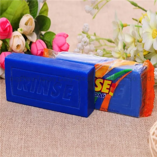 150g 200g Blue Color with Lemon Scent Natural Plant Vegetable Base Organic Laundry Soap, Cheap Bar Soap Detergent Washing Cloth Soap Factory