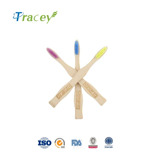2021 Natural Soft Castor Oil Bristle Biodegradable Wooden Bamboo Toothbrush 4 Sets Packed Amazon Hot Selling New Arrivals