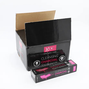 Xoc Oral Care Charcoal Toothpaste One Dozen Print Box Pack Activated Charcoal Pasta Dental