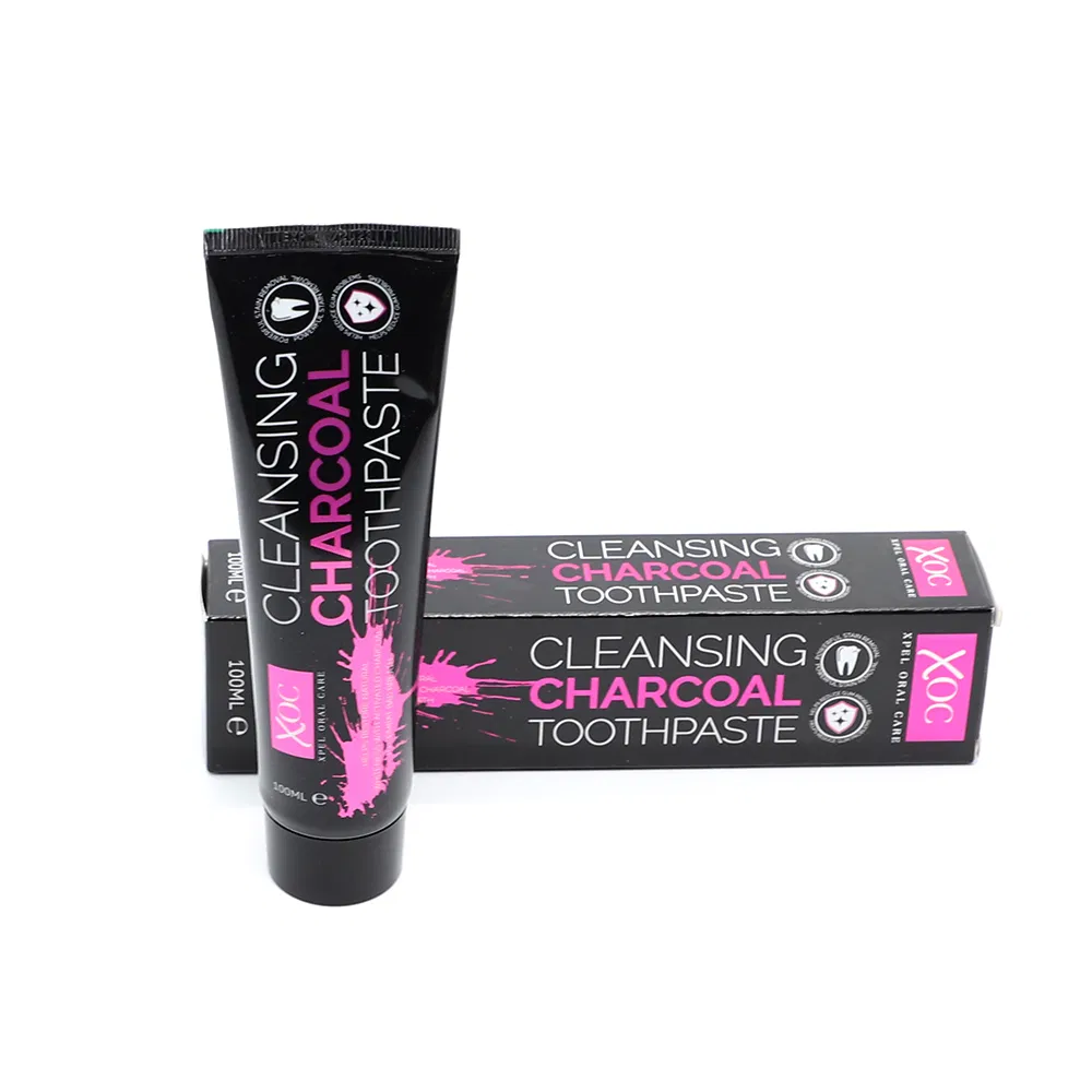 100ml Xoc Cleansing Charcoal Toothpaste with Black Paste. Bamboo Mint Dentifrice Pasta Dental Manufacture