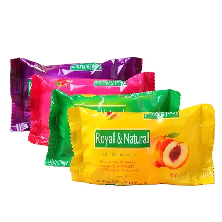 75gr Natural Royal Beauty Soap Facial Bath Soap Jabon Bar Fruit Perfume Whitening Soap Manufature